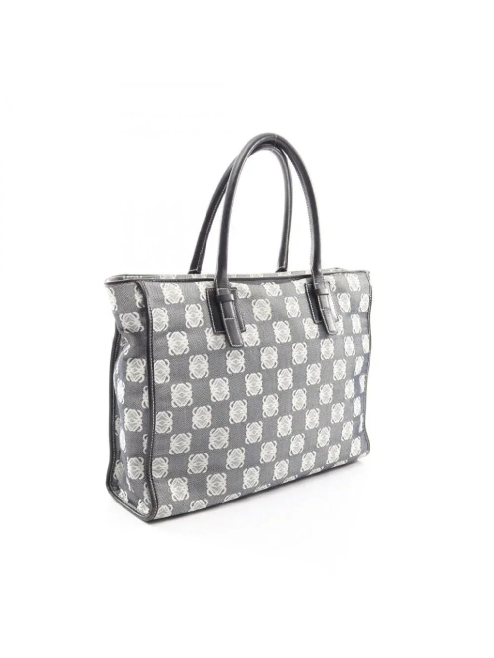 Loewe Tote Anagram Canvas Leather